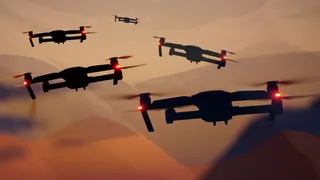 Collage van drone beelden