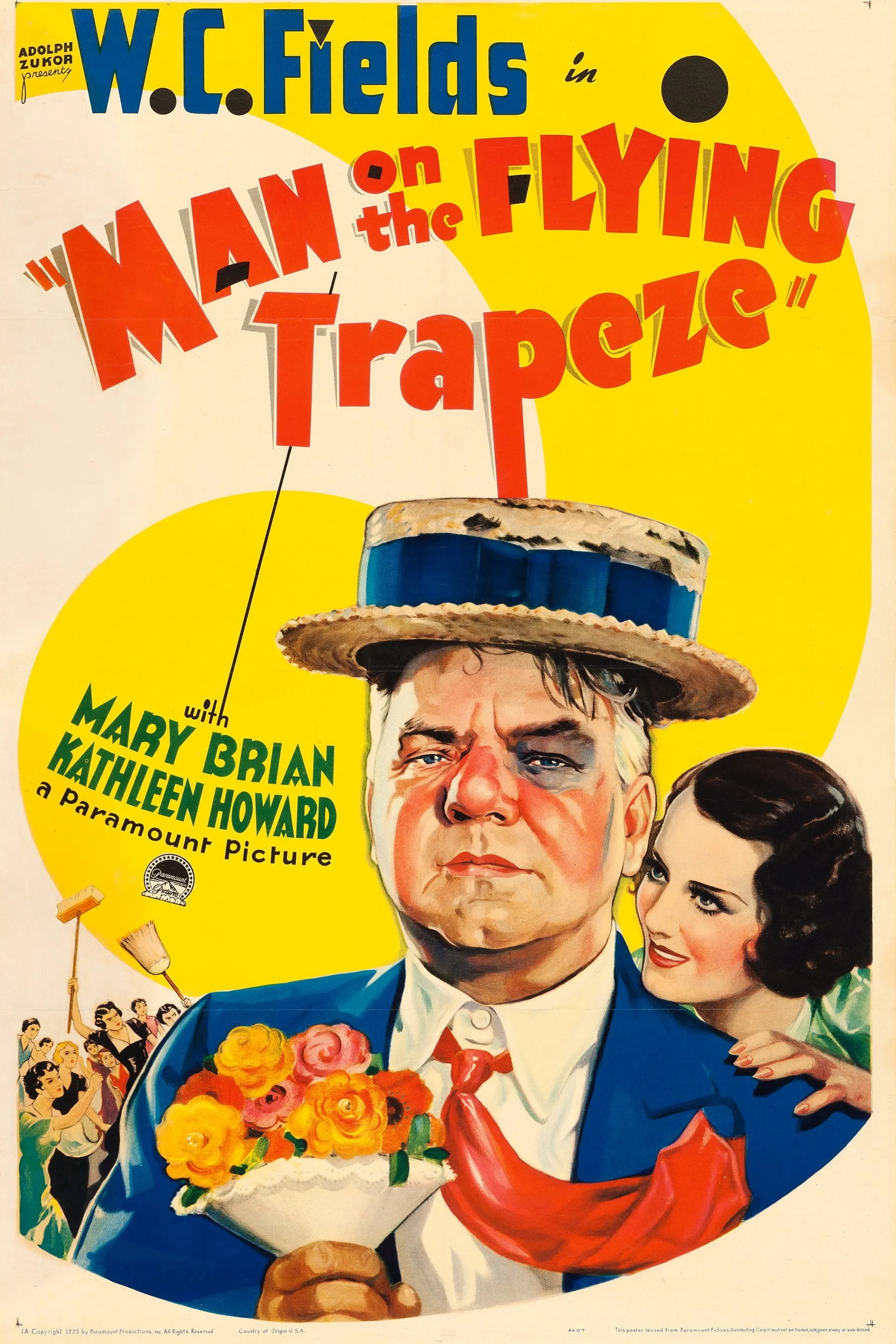 The Man on the Flying Trapeze poster