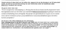 screenshot uit interne correspondentie