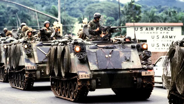 Amerikaanse tanks in Panama