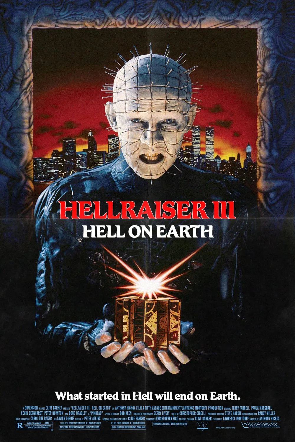 Hellraiser III: Hell on Earth poster