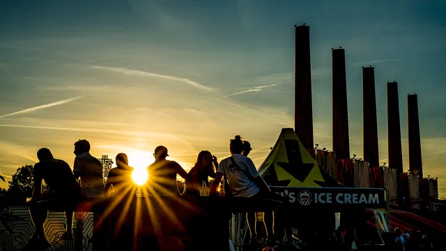 Sunset over Lowlands 2018
