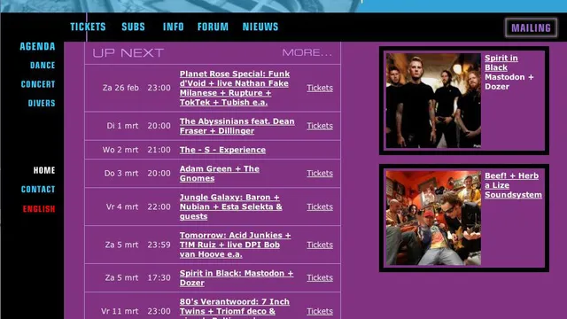 De vernieuwde site van Doornroosje