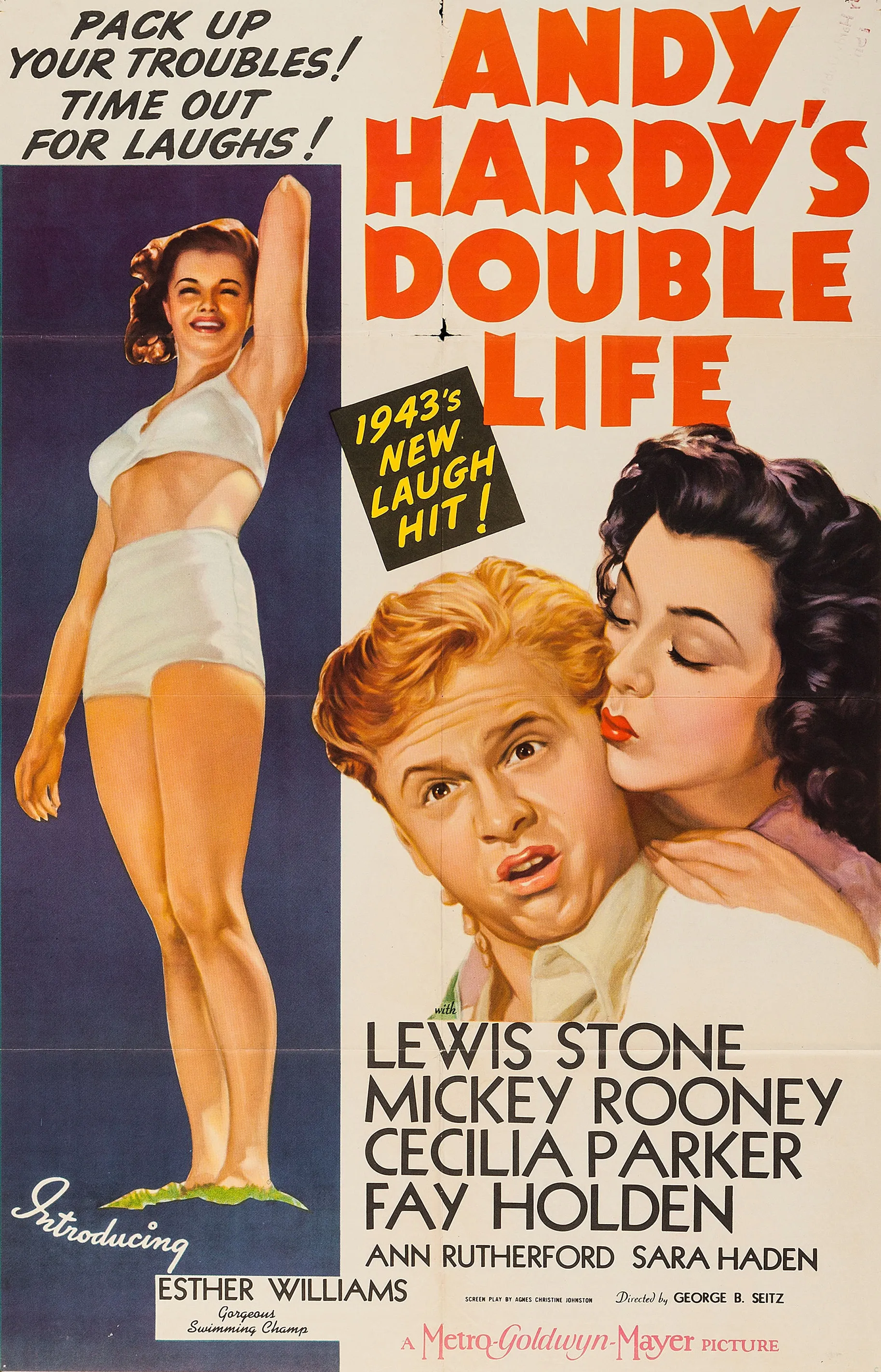 Andy Hardy's Double Life poster