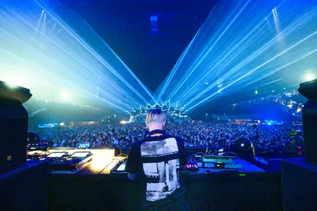 Richie Hawtin tijdens de Awakenings donderdag op ADE21