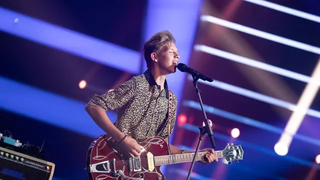 Dax Hovius tijdens The Voice Kids