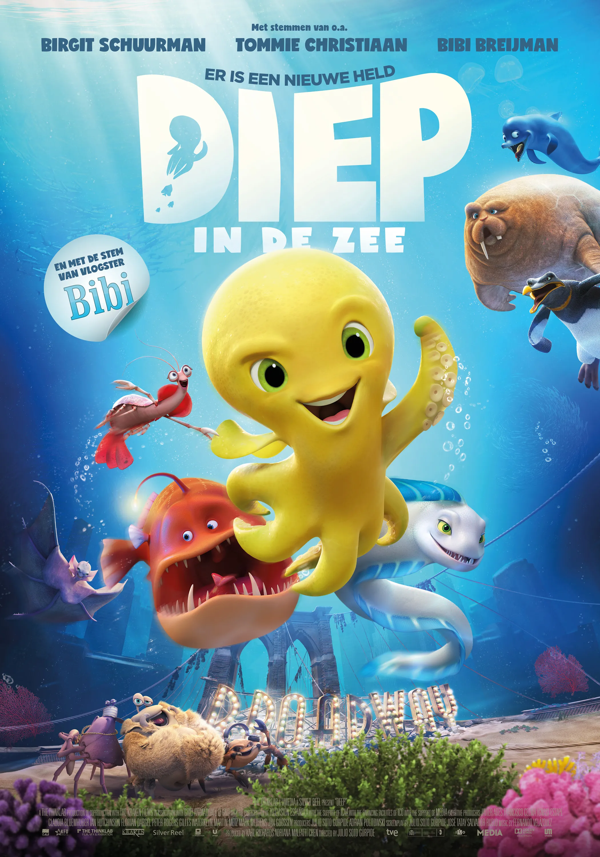 Diep in de zee poster