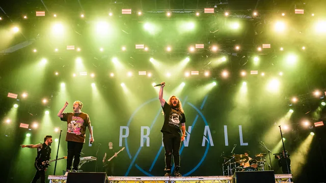 I Prevail op het Tentstage tijdens Pinkpop 2023