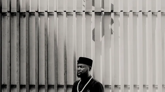 The Congolese activist Mwazulu Diyabanza in Paris, Sept. 4, 2020. Diyabanza will appear in a Paris court this month after he tried to make off with an African treasure he says was looted -- France and its attitude to the colonial past will be on trial, too.