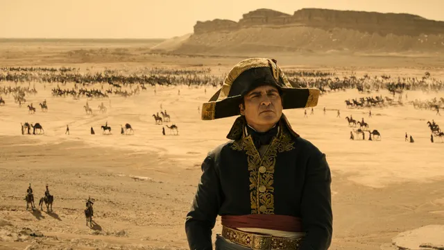 Joaquin Phoenix stars as Napoleon Bonaparte in Apple Original Films and Columbia Pictures theatrical release of NAPOLEON.