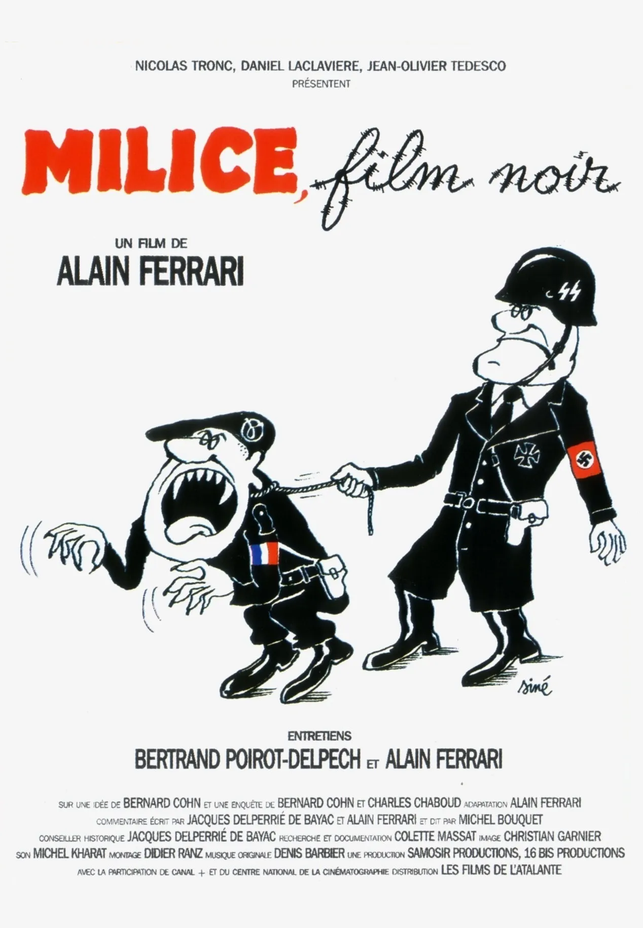 Milice, film noir poster