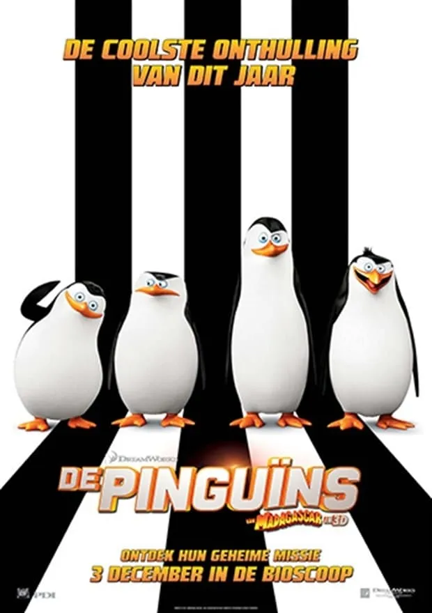 De pinguïns van Madagascar poster