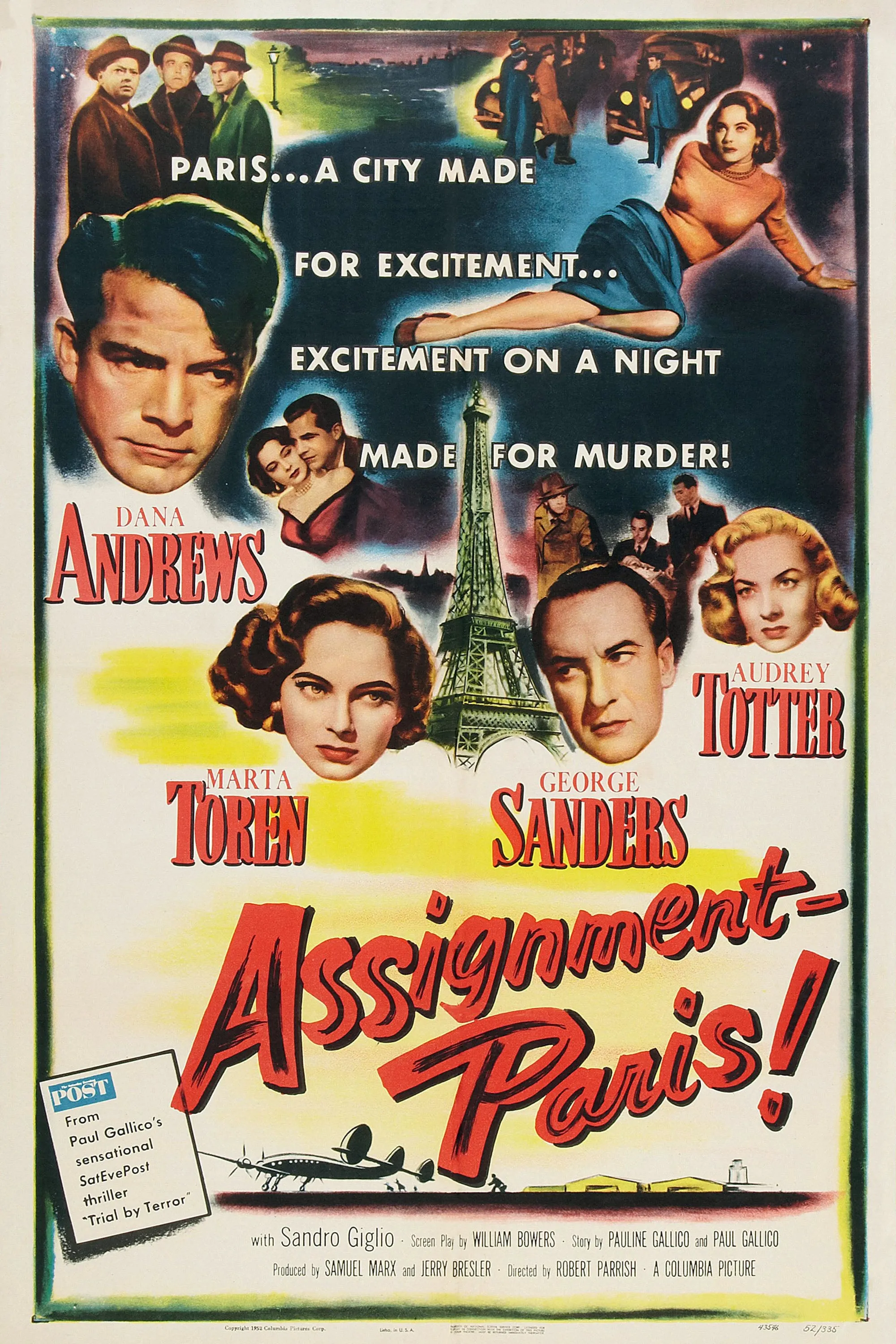 Assignment-Paris poster