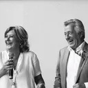 Erik en Monique tijdens hun trouwfeest