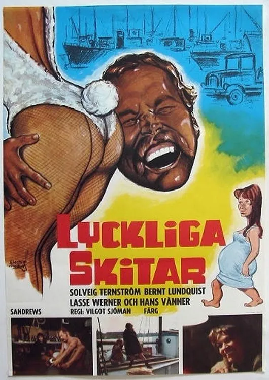 Lyckliga skitar poster