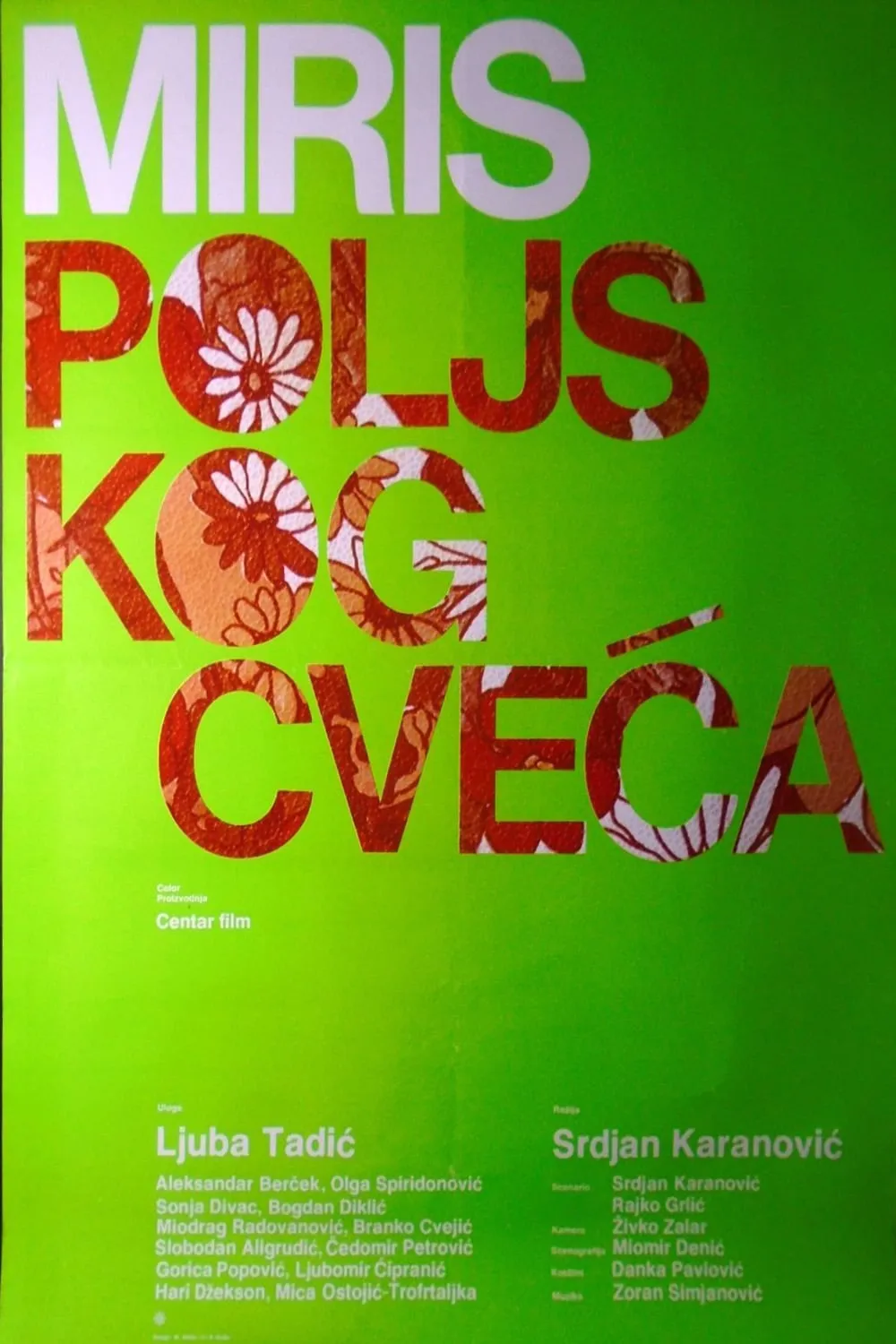 Miris poljskog cveca poster