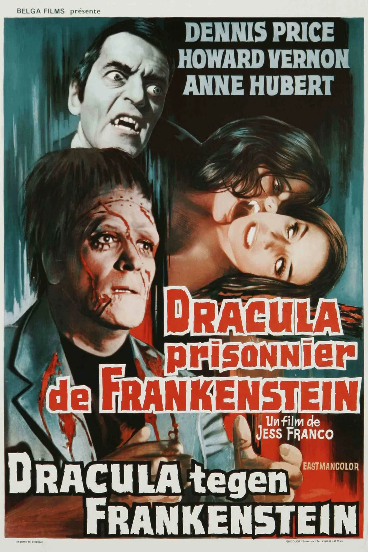 Drácula contra Frankenstein poster