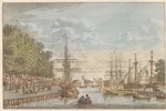 Haven van Middelburg, ca. 1790, Carel Frederik Bendorp (I), naar Jan Bulthuis, 1824 - 1825