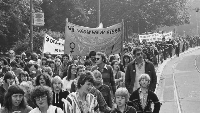 Een protest van feminisme