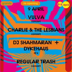 Roodkapje Resuurected met Vulva, Charlie & The Lesbians, DJ Shahmaran en DYKEHAUS