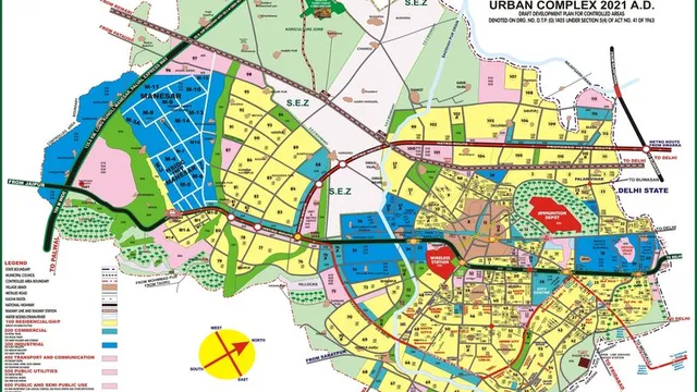 Het masterplan voor boomcity Gurgaon