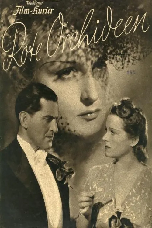 Rote Orchideen poster