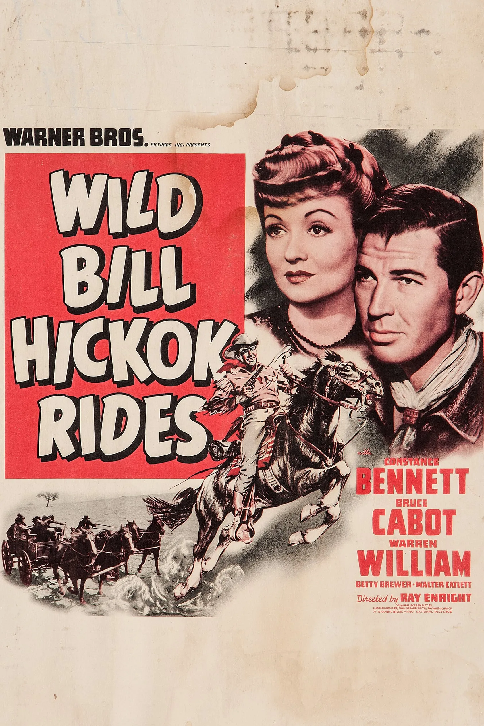 Wild Bill Hickok Rides poster