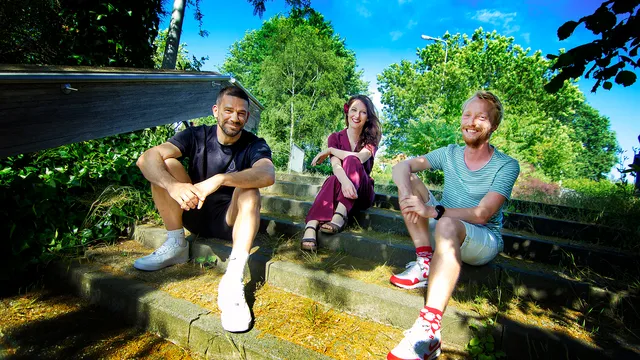 Poppunt Gelderland: Riques ter Heerd, Imke Loeffen en Douwe Esschendal (vlnr)