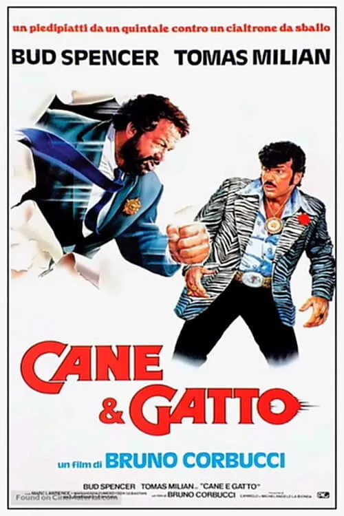 Cane e gatto poster