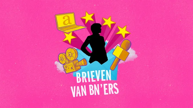 Illustratie bij de podcast Achterwerk: Brieven van BNers