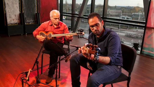 Vader Sharam en zoon Reza Mirjalali