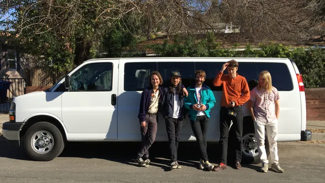 Hier begon de tour. Tweede van links is Roland - mijn LA huisgenoot, goede vriend en ex-gitarist van together PANGEA