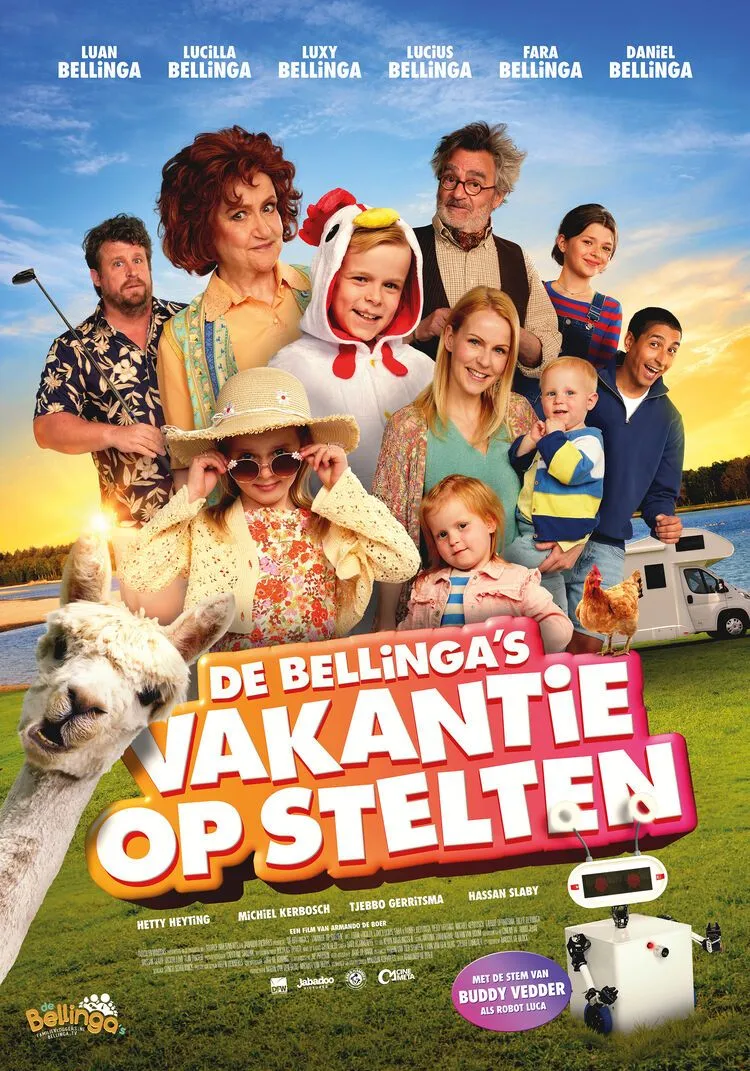De Bellinga's: vakantie op stelten poster