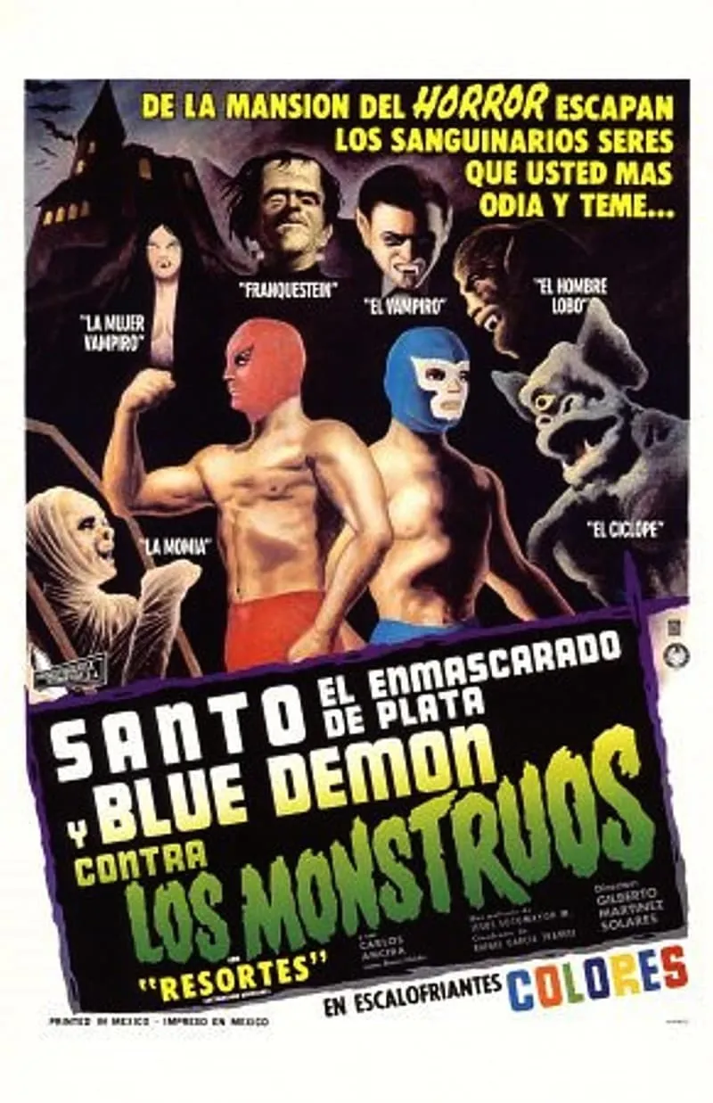 Santo y Blue Demon contra los monstruos poster