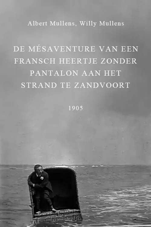 De mésaventure van een Fransch heertje zonder pantalon aan het strand te Zandvoort poster