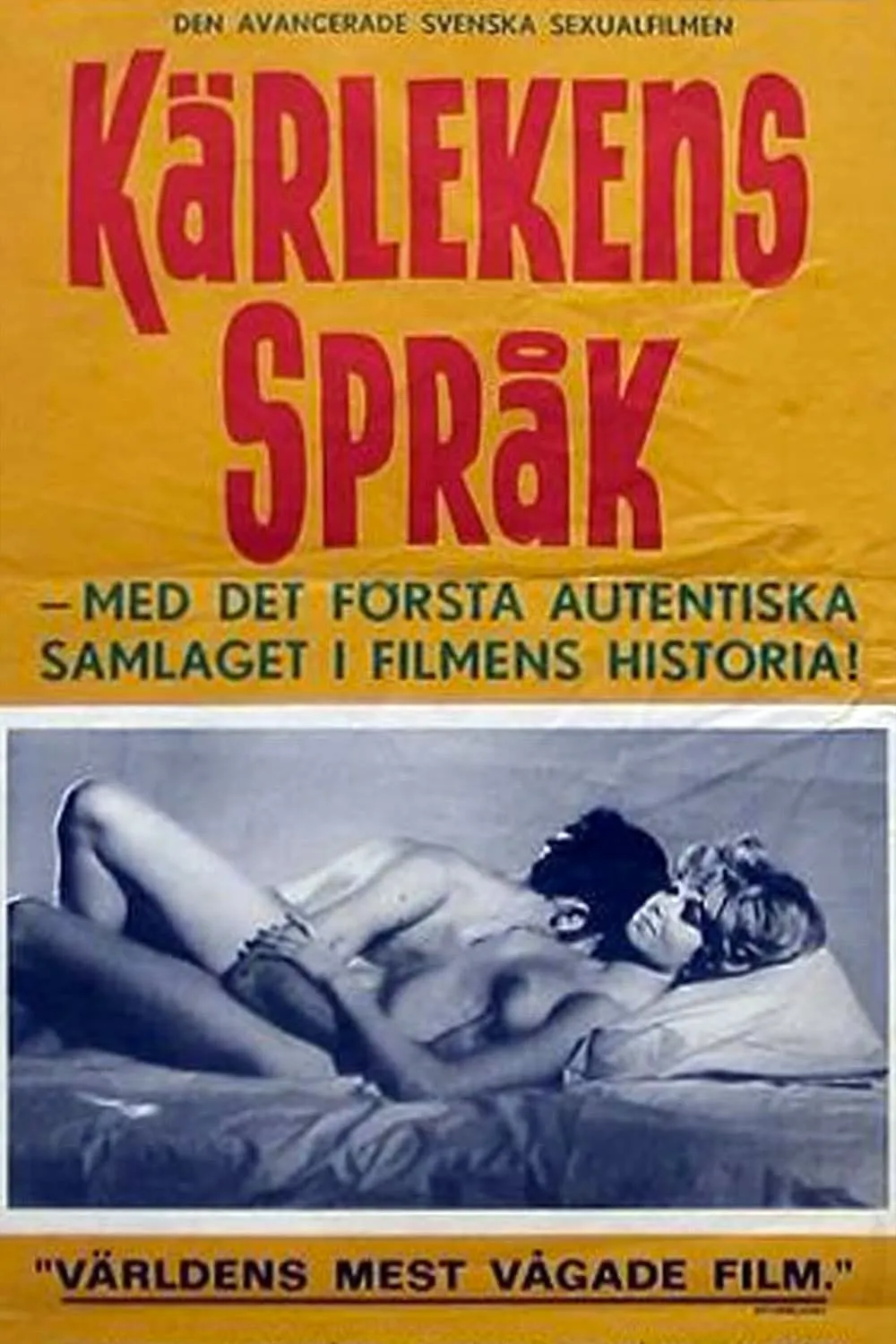 Kärlekens sprȧk poster