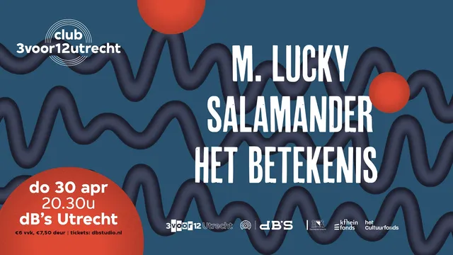 Banner met de acts van Club 3voor12 Utrecht van april 2026