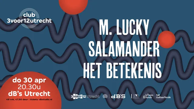 Banner met de acts van Club 3voor12 Utrecht van april 2026