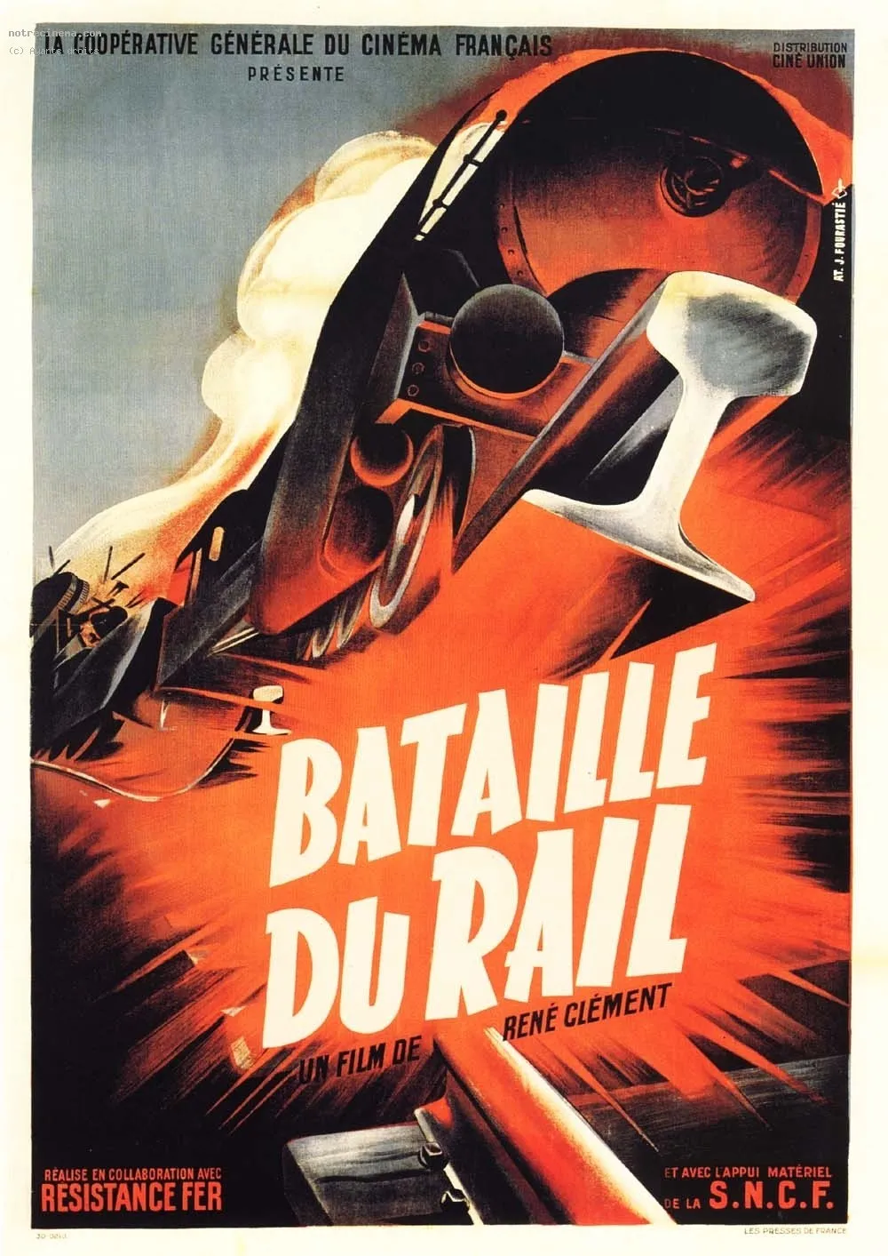 La bataille du rail poster