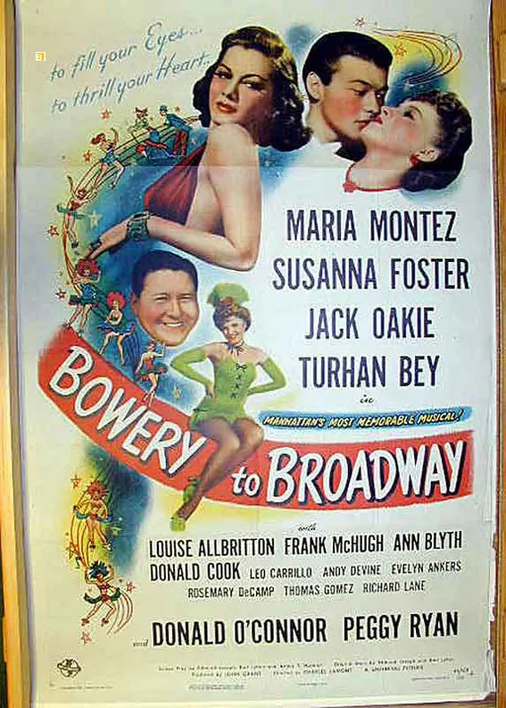 Bowery to Broadway poster