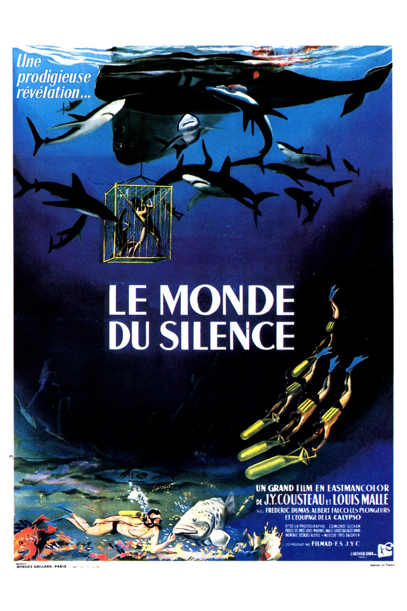 Le monde du silence poster