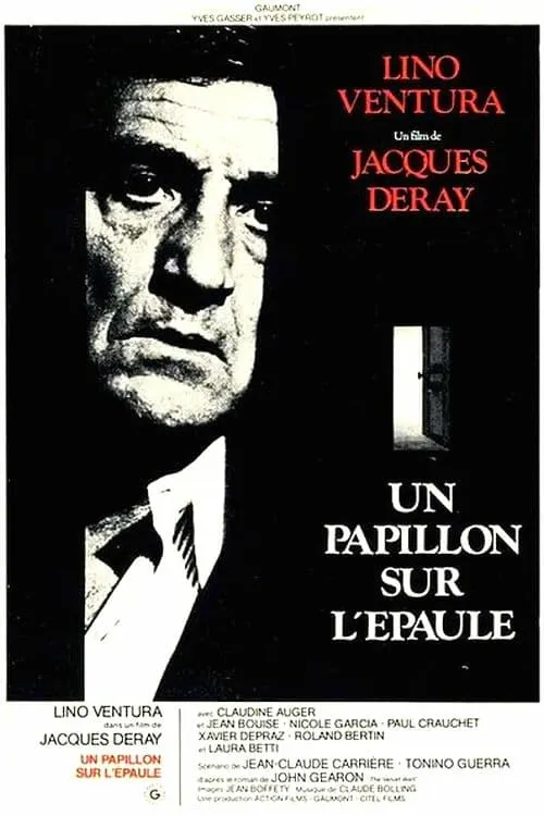 Un papillon sur l'épaule poster