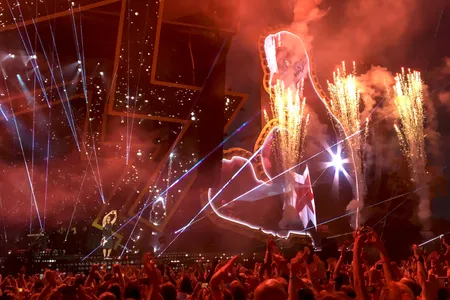 Robbie Williams in het Goffertpark Nijmegen 2017