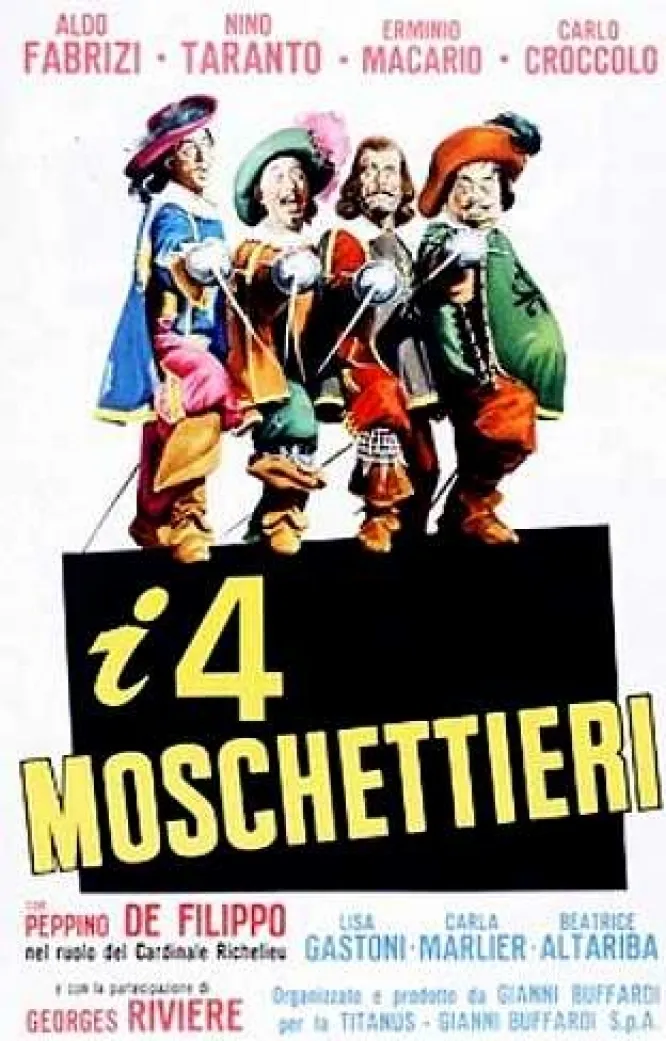 I Quattro moschettieri poster