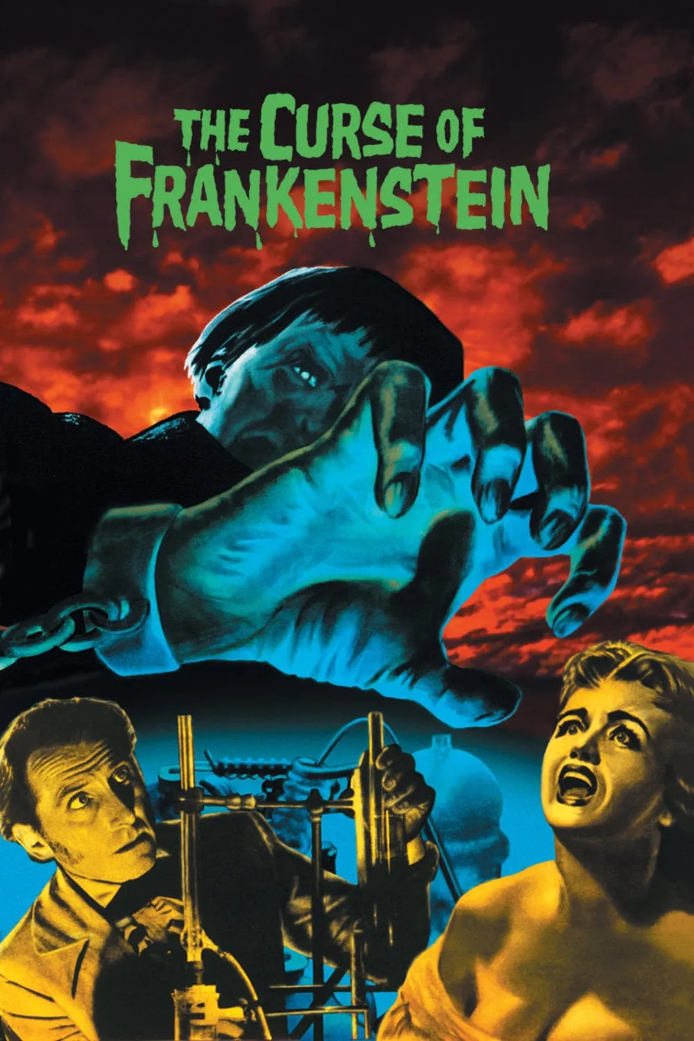 The Curse of Frankenstein poster