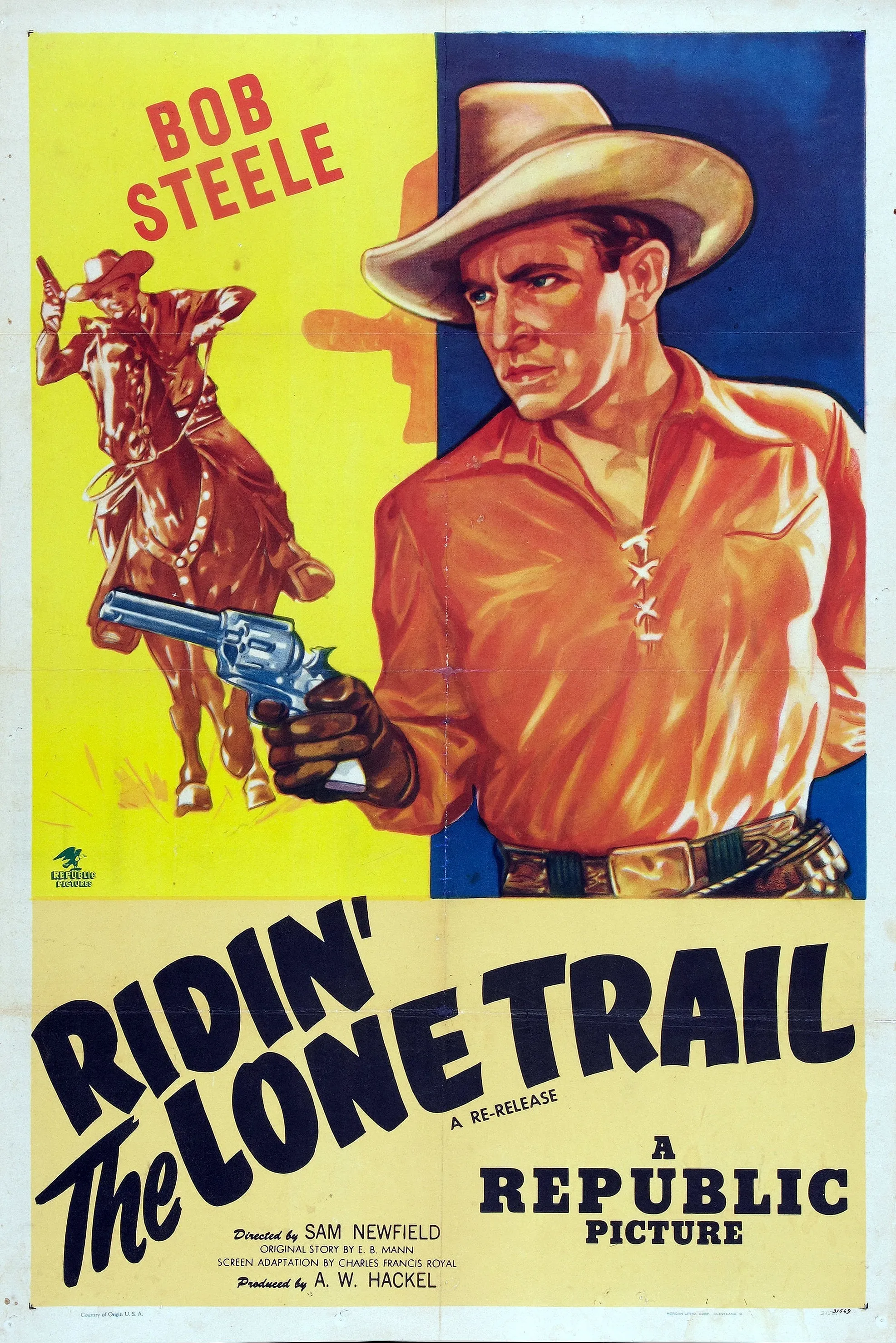 Ridin' the Lone Trail poster