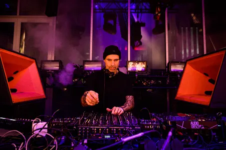 Chris Liebing tijdens Audio Obscura in RAW Factory / ADE21