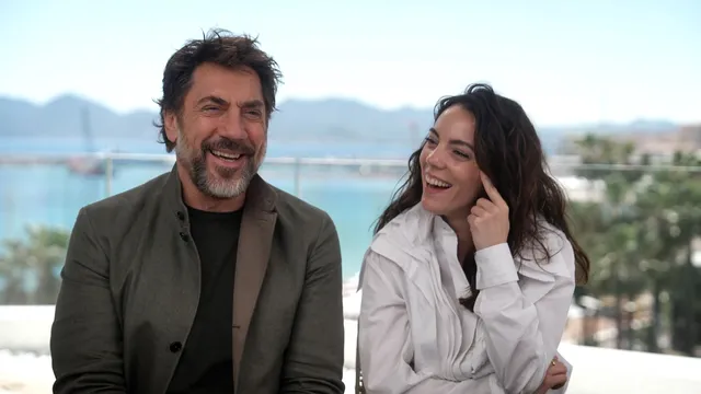 Javier Bardem en Vicky Luengo op het filmfestival van Cannes