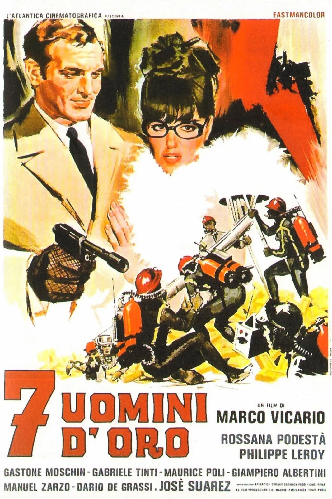 Sette uomini d'oro poster