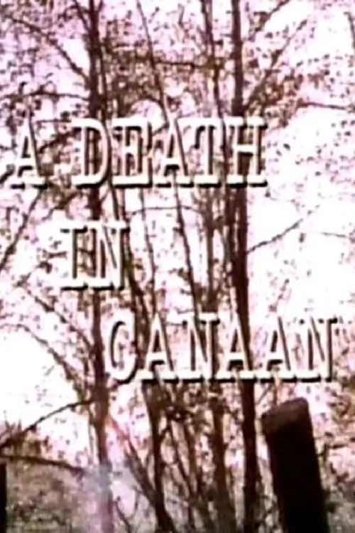 A Death in Canaan poster